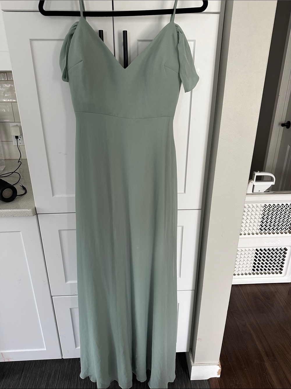 Birdy Grey Sage Green Spaghetti-Strap Maxi Dress